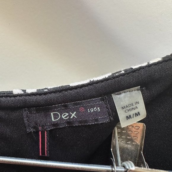 White Flower Embossed Dress - Picture 3 of 4